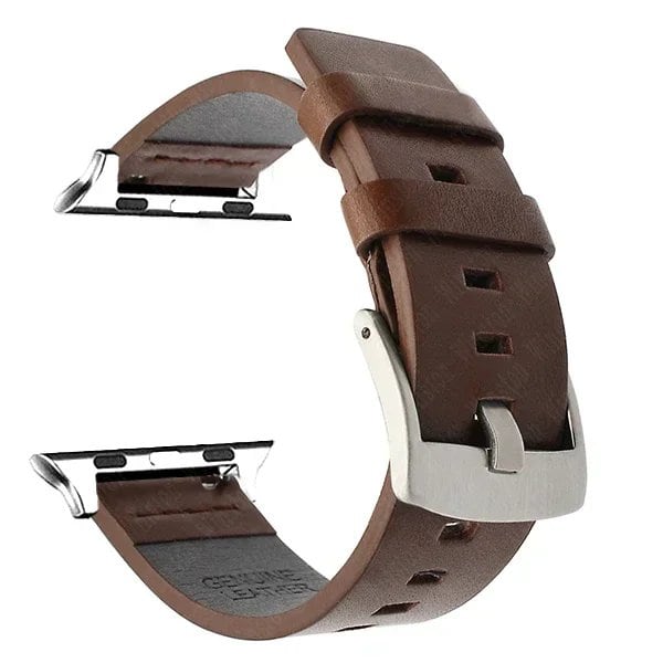 High-quality leather strap for Apple Watch Ultra 2 (49mm), compatible with Series 9, 8, 7, SE, 6, 5, and 4. Available in 44mm, 45mm, 42mm, 41mm, and 40mm bands. Available in mm band colors. Parallel import.