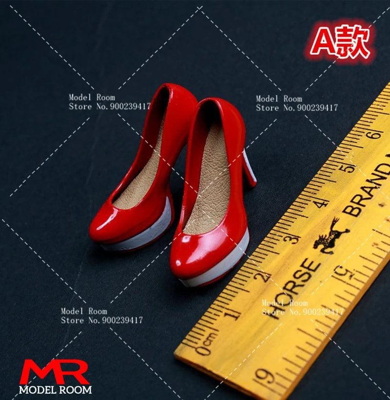 1/6 Scale Fashion Girl High Heel Shoes Simulation Stiletto Court Shoes Model for 12-inch TBL PH Female Soldier Action Figure Body (Parallel Import)