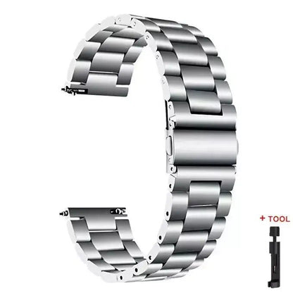 22mm Stainless Steel Strap for Redmi Watch 3 Active - Replacement Metal Bracelet for Xiaomi Redmi 3 Active, Band Color: e, Band Width: Parallel Import