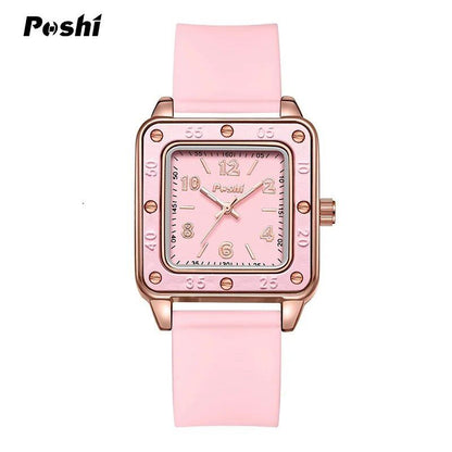 Possy 923 Women's Quartz Watch with Silicone Strap, Numeral Dial, and Montre Femme Color; Ships from: Parallel Import