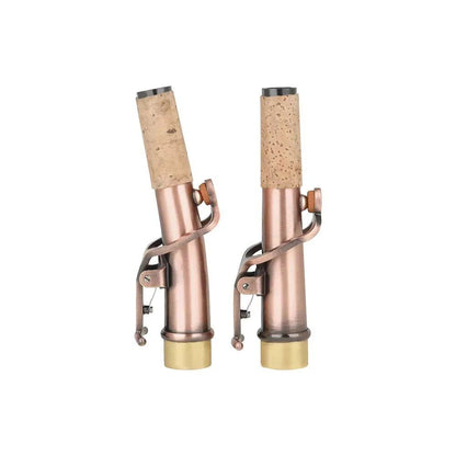 Silver-Plated Brass Bent Neck Saxophone Extension, Curved Neck for Tenor, Alto, and Soprano Saxophones, Woodwind Instrument Replacement Accessory, Parallel Import