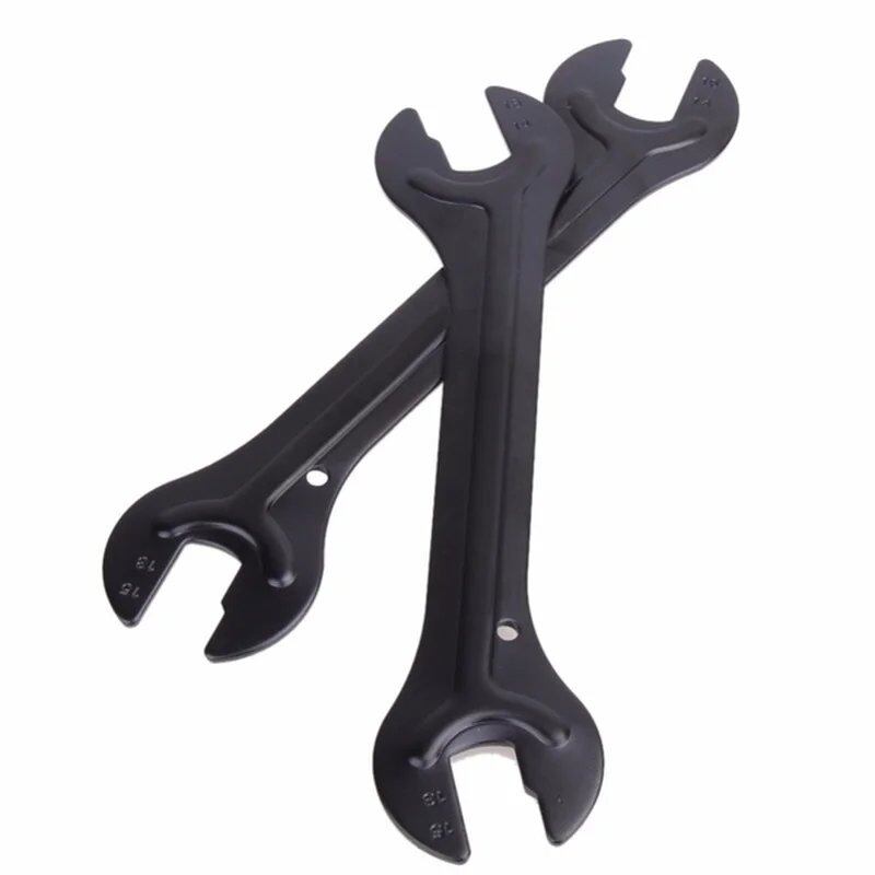 Set of 2 Bicycle Tools, 13/15mm, 14/16mm Steel Bike Wrench, Cycling Head Open End Axle Hub Spanner, Cone Bicycle Repair, Parallel Import
