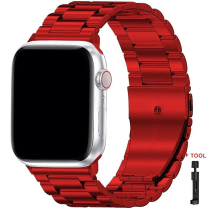 Stainless Steel Metal Band for Apple Watch Ultra 2 (49mm), S10 (46mm), 42mm, 45mm, 41mm, and 44mm - Compatible with iWatch Series 10, 9, 8, 7, SE, 6, 5, 4, and 3. Band Color: Imported