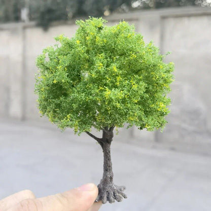10/15/23cm Spring Tree Model, Fresh Green, Light, Delicate Handmade Wire Tree, Precision Scale Model Train, Railway Layout, Color: Parallel Import