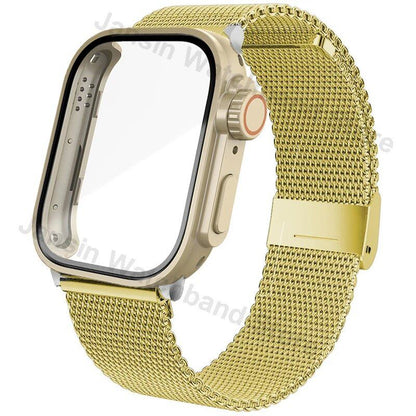 Stainless Steel Strap + Ultra Case for Huawei Watch Fit 3, Metal Milanese Strap Watch Band Accessory, Band Color: Compatible with Huawei Watch Fit 3, Band Width: Parallel Import