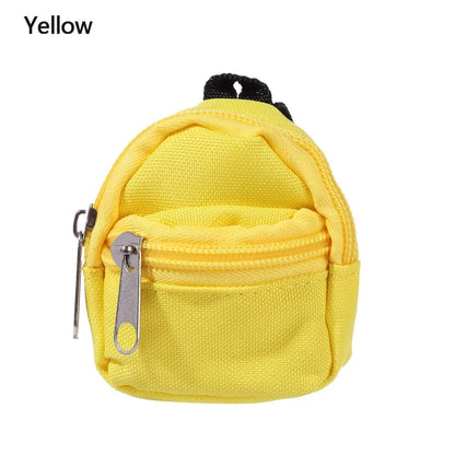 1/6 Scale Miniature Bag Toy for BJD Dolls, Cute Floral School Bag, Dollhouse Decor, Backpack, Doll Clothes Accessory, Parallel Import