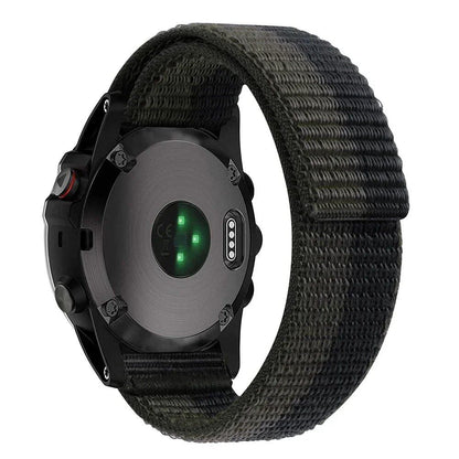 22-26mm Nylon UltraFit Quick Release Watch Band Strap for Garmin Enduro 2, Fenix 7X, 7, 6X, 6 Pro, 5X, 5, 935, 945, and Epix MK1, MK2i. Black. Parallel Import.