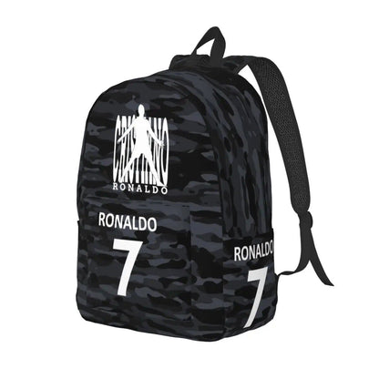 Soccer Legend CR7 Cristiano Ronaldo Backpack for Men and Women, Fashionable, High School Student, Work, Daypack, Laptop Compatible, Shoulder Bag, Sports, Size: Parallel Import