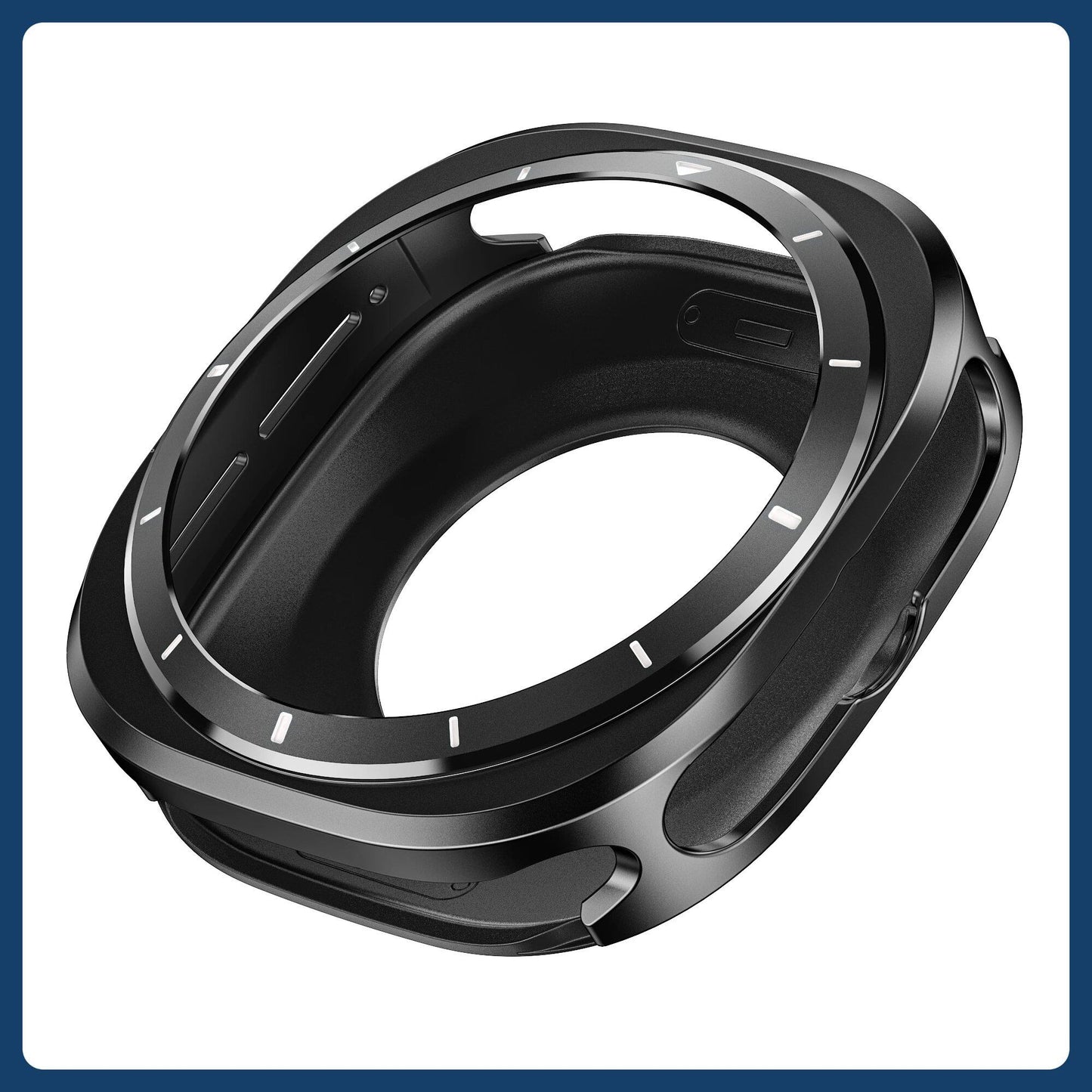 Metal Case Protective Cover Bumper Accessory for Samsung Galaxy Watch 7 Ultra 47mm (No Screen Protector) Color: ; Dial Diameter: Galaxy 7 Ultra 47mm; Ships from: Parallel Import