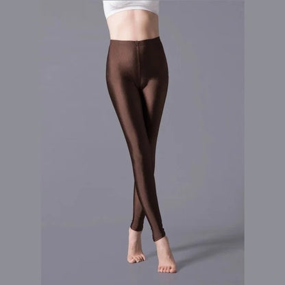 High-elastic skinny leggings, pencil pants, slimming, plus-size trousers, shiny yoga pants for women, sexy, skin-friendly, tight leggings, size: parallel import