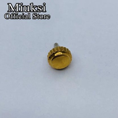 Miukushi Watch Crown, Stainless Steel, Compatible with 36mm, 39mm, and 40mm Datejust Cases (NH35, NH36, Miyota 8205, 8215, 821A, DG2813, and 3804 Movements), Parallel Import