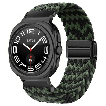 Replacement Nylon Loop Strap for Samsung Galaxy Watch Ultra (47mm) with Magnetic Buckle, Compatible with Galaxy Watch 7 Ultra, Band Color: Compatible with Galaxy Watch Ultra; Band Width: Compatible with Galaxy Watch Ultra (Parallel Import)