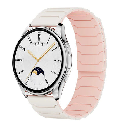 Compatible with Samsung Galaxy Watch 7/6/5/4/3 and Huawei Watch GT5/4/3 Pro (46mm), 22mm/20mm Magnetic Silicone Band, Ultimate Comfort, Band Color: mm, Parallel Import