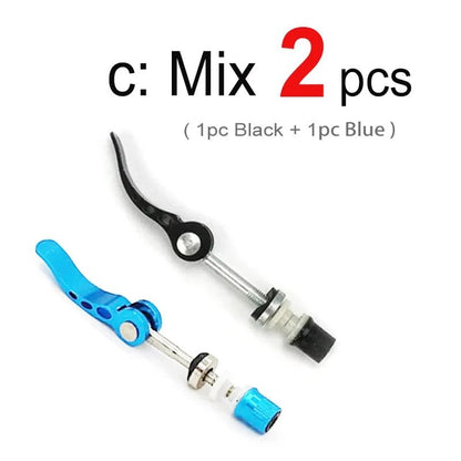 Pack of 1, 2, or 6 M6 x65mm Bicycle Quick Release Aluminum Seatpost Clamps for Road/MTB Saddles with Locking Nuts (Imported)