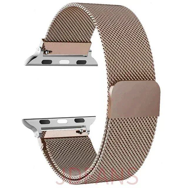 Milanese Loop Strap for Apple Watch, 44mm, 40mm, 45mm, 41mm, 42-38-44mm, Ultra 2, 49mm Metal Band, Compatible with iWatch Series 9, 8, 7, 6, SE, 5, 4, and 3, Band Color: mm, Parallel Import