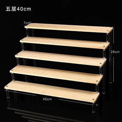 1-5 Tier Acrylic Display Stand/Clear Case (for Cupcakes, Perfume, Dolls, Amiibo, and Funko POP Figures) Color: Parallel Import