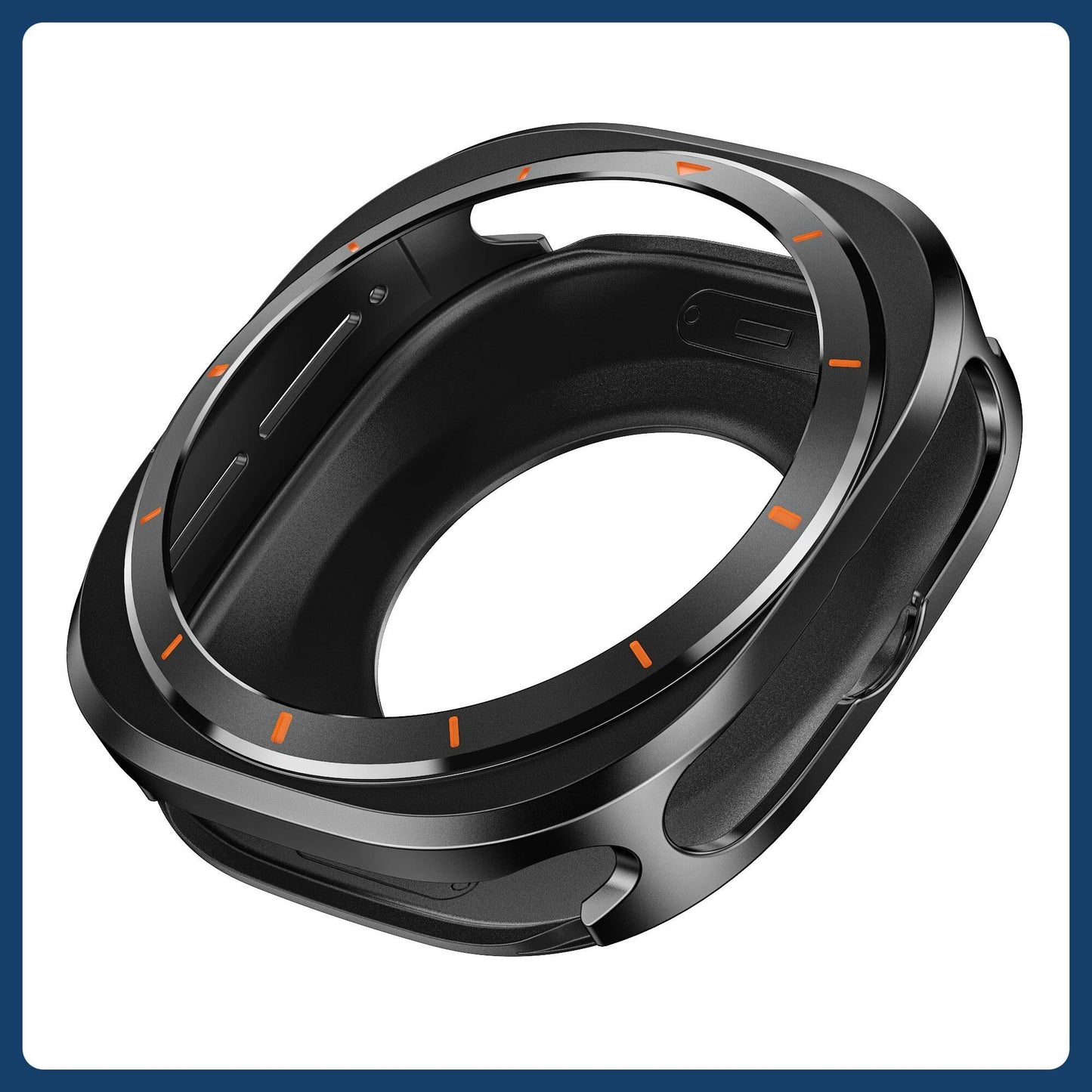 Metal Case Protective Cover Bumper Accessory for Samsung Galaxy Watch 7 Ultra 47mm (No Screen Protector) Color: ; Dial Diameter: Galaxy 7 Ultra 47mm; Ships from: Parallel Import