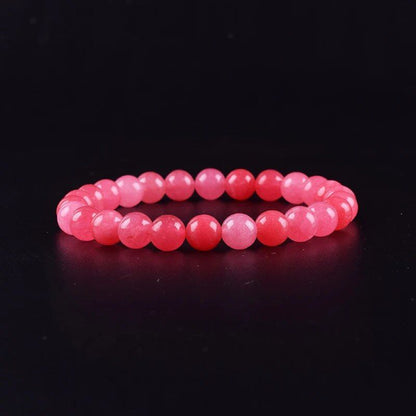 Natural Aquamarine and Agate Bead Bracelet for Women, Single Circle Crystal Bracelet, Romantic, Casual, Yoga, Meditation, Gift, Long, Parallel Import