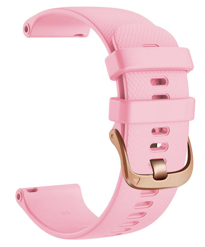 Compatible with HUAWEI WATCH GT 5 Pro (42mm), GT5 (41mm), and GT4 (41mm), 18mm Smartwatch Band with Rose Gold Buckle, Size: Parallel Import