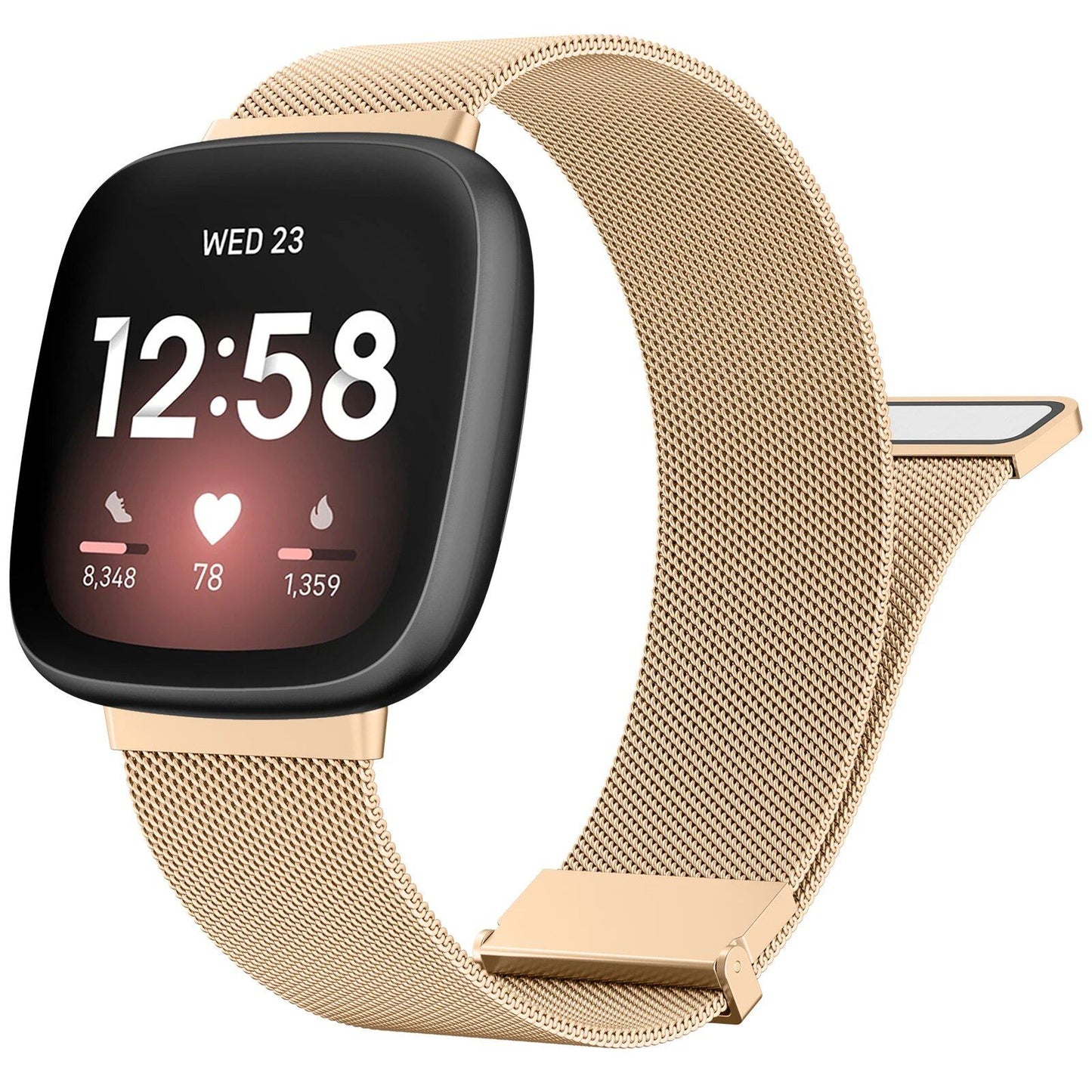 Milanese-style Metal Magnetic Strap for Fitbit Versa 3/4/Sense/Sense 2 (Imported)