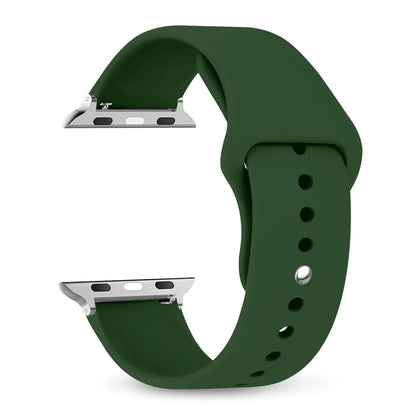 Silicone Sport Band for Apple Watch, 45mm, 44mm, 42mm, 49mm, 40mm, and 41mm, Compatible with iWatch Series 9/8/7/6/5/4/3/SE/Ultra 2, Band Color: mm; Ships from: Parallel Import