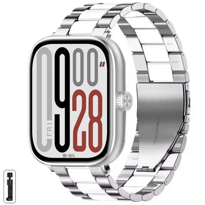 Adjustable Stainless Steel Metal Strap for Redmi Watch 5/Redmi Watch 4, Xiaomi Mi Band 9 Pro/Mi Band 8 Pro, Parallel Import