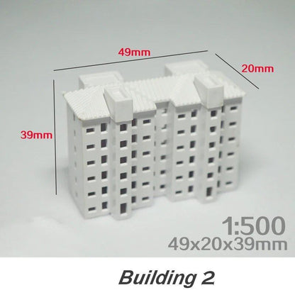 1/500 Scale DIY Architectural Model Kit, Miniature House, ABS Architectural Model, City Diorama, Sand Table Scene, Layout Kit, 1 Piece, Color: ; Ships from: Parallel Import
