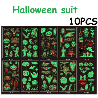 10-Pack Waterproof Temporary Tattoo Stickers for Kids and Soccer Fans, Fake Tattoos for Adults and Kids, Arm Covers, Color: Parallel Import