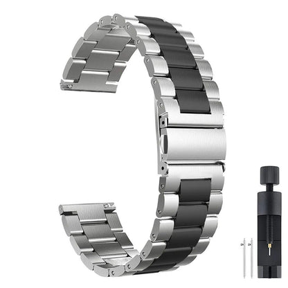 レッドミー ウォッチ5 アクティブ ライト用 ステンレススチール ストラップ - メタルブレスレット ウォッチバンド (Xiaomi Redmi Watch 5 Lite 対応 男女兼用 時計ベルト) バンドカラー： 並行輸入品