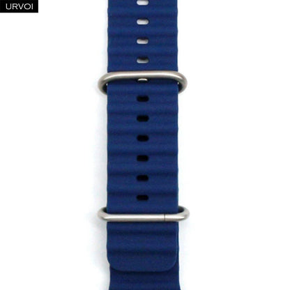URVOI アップルウォッチ Ultra 2 対応 バンド シリーズ 10/9/8/7/6/SE/5/4/3/2/1 用 シリコーンストラップ iWatch スポーツ オーシャンバンド 42mm/44mm/45mm/46mm/49mm サイズ：Apple Watch対応;バンドカラー：;バンド幅：42mm 44mm 45mm 49mm 並行輸入品
