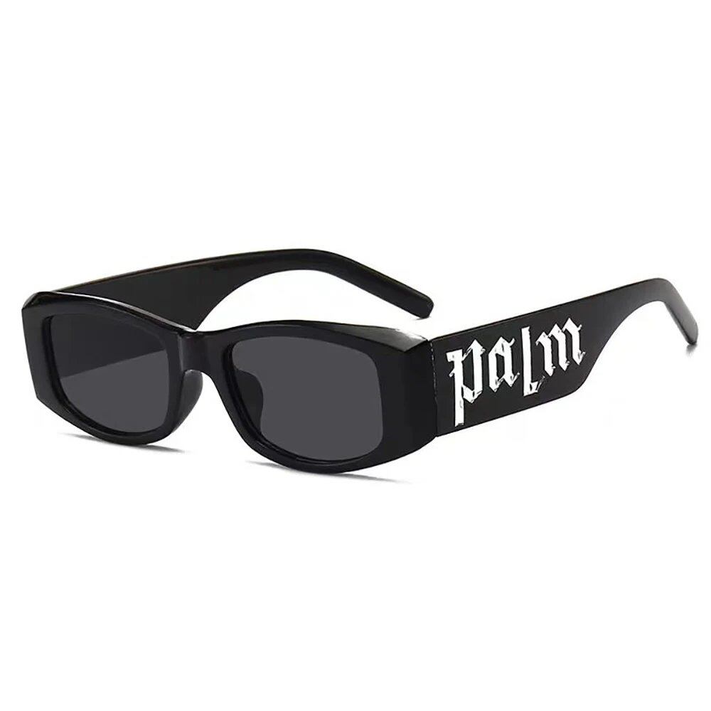 Set of 2 Colorful Candy-Colored Stylish Wide-Leg Sunglasses, Unisex, UV Protection, Candy-Colored Lettering, Lens Color: Parallel Import