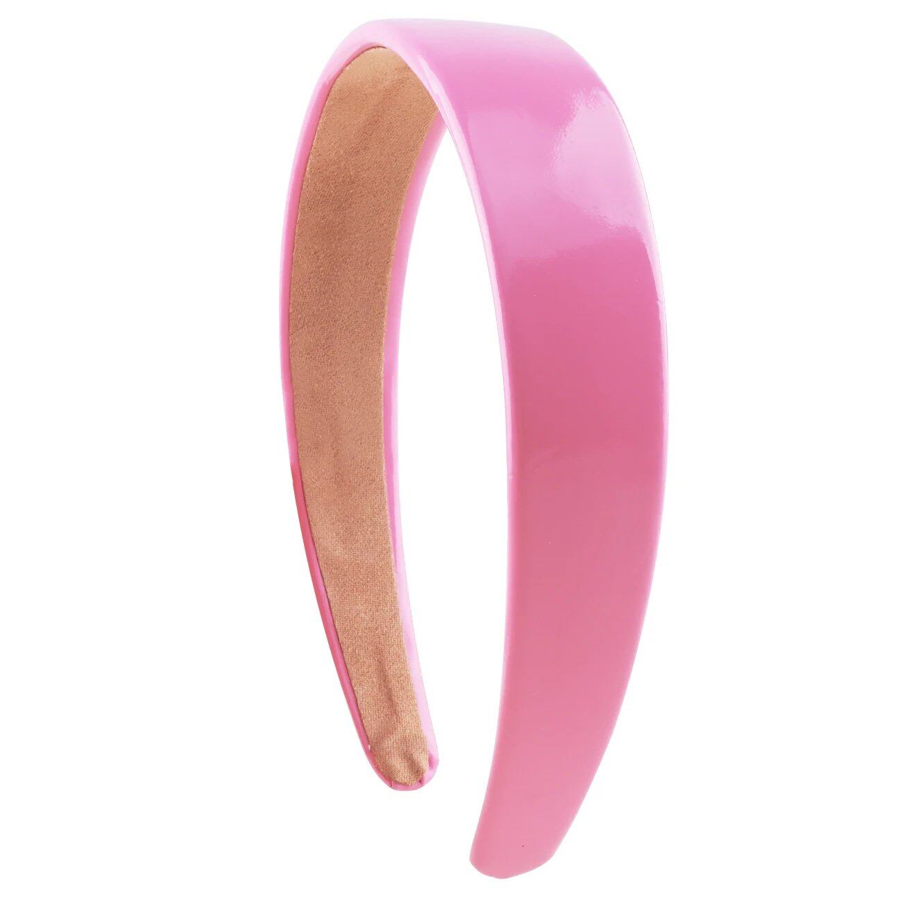 1.18-inch PU Leather Headband, Wide Pad, Non-Slip, Stylish Hairband, Cute Hair Accessory for Women, DIY, Parallel Import