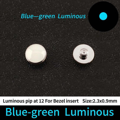 Green and Blue Luminous Spot for 12 o'clock Ceramic Bezel Insert; Ships from: Parallel Import