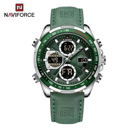 NAVIFORCE Men's Fashion Military Watch, Luxury Original Sports Chronograph, Waterproof Quartz Digital Wristwatch, Parallel Import