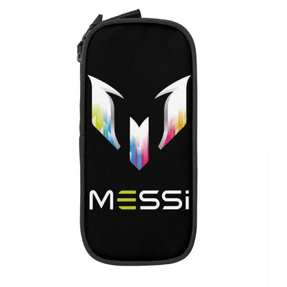 Soccer Messi Pencil Case, Large Capacity, Student Pencil Case, Stationery, School Supplies, Makeup Pouch, Size: L; Parallel Import