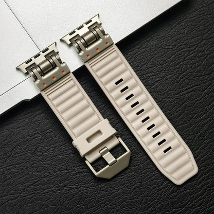 Silicone Sport Band for Apple Watch Ultra2 (49mm, 46mm, 45mm, 44mm) - Compatible with iWatch Series 10/9/8/7/6/5/4/3/2/1 and 42mm Models. Sizes: 42mm, 44mm, 45mm, 46mm, 49mm; Band Colors: Parallel Import