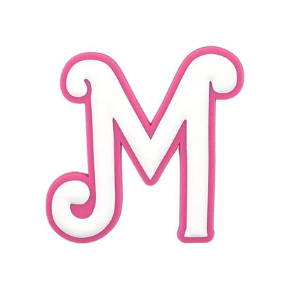 1/26 Scale PVC Pink Greek Alphabet A-Z Charm for Beach Bags, Women's Handbags, and Travel Bags (Pinky Girls) - Parallel Import