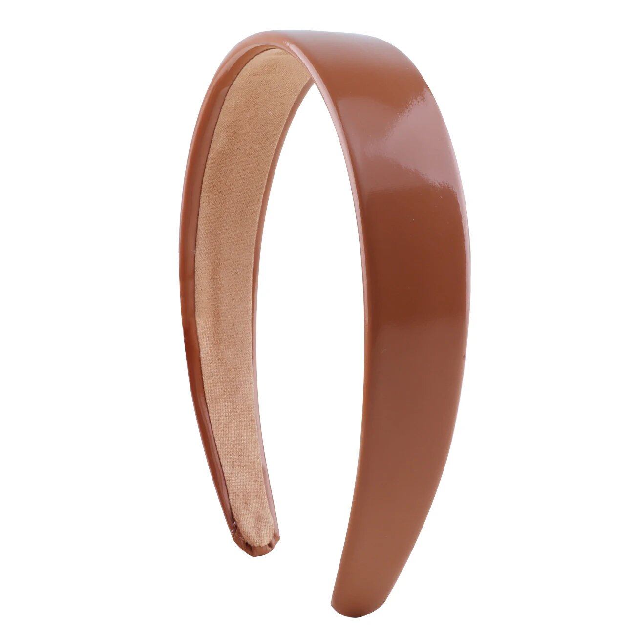 1.18-inch PU Leather Headband, Wide Pad, Non-Slip, Stylish Hairband, Cute Hair Accessory for Women, DIY, Parallel Import