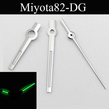 Green, Blue, Cyan Luminous Watch Hands for NH35, NH36, ETA 2824, 2836, Miyota 8215, 8205, 821A, DG2813, and 3804 Automatic Watches (Parallel Import)
