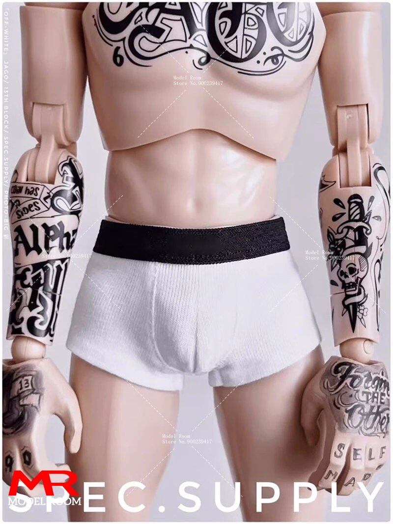 1/6 Scale Men's Underwear, Fashion Underwear, Costume Accessory, Model Fit for 12-Inch Male Soldier Action Figures and Body Dolls; Size: Underwear Only, Parallel Import