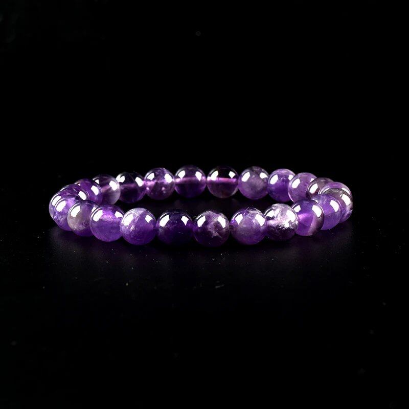 Natural Aquamarine and Agate Bead Bracelet for Women, Single Circle Crystal Bracelet, Romantic, Casual, Yoga, Meditation, Gift, Long, Parallel Import
