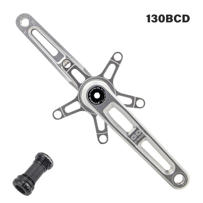 EVOSID BCD110 130 Crankset for Ultra-Lightweight Road Folding Bikes, Hollow Tech Cranks, 165, 170, 175mm, CNC Machined, 5-Pawl Bicycle Chainring, Parallel Import