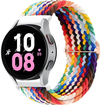 Compatible with Samsung Galaxy Watch 7, 6, 5, and 4 (40mm, 44mm, 6 Classic, 43/47mm), 20mm and 22mm nylon straps. Compatible with Huawei Watch 3 and 4 Pro, Solo Loop woven bands. Band Color: mm; Ships from: Parallel Import.