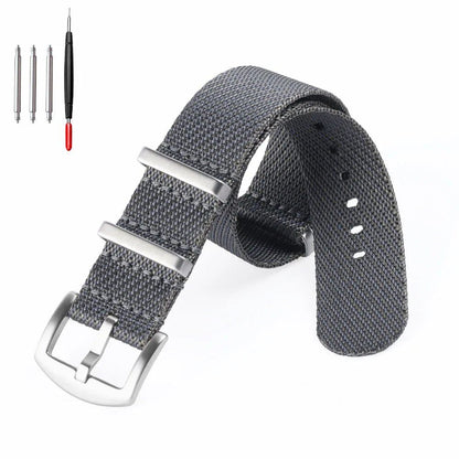 Premium Military Strap - 18/20/22mm Nylon Watch Band for Tudor and Seiko - Compatible with Rolex and Omega 007 - Men's and Women's Fabric Bracelet, Band Color: mm, Parallel Import