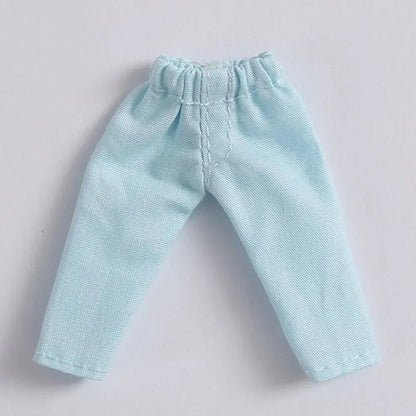 1/11 OB11 Doll Denim Pants, 1/12 BJD/GSC Doll T-Shirt, Mini Cute Doll Pants, DIY Doll Accessories, Fashion Doll Clothes, Parallel Import