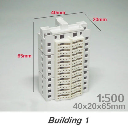 1/500 Scale DIY Architectural Model Kit, Miniature House, ABS Architectural Model, City Diorama, Sand Table Scene, Layout Kit, 1 Piece, Color: ; Ships from: Parallel Import