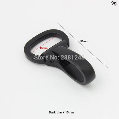 10-30-100pcs 8mm, 9mm, 13mm Dark Gun Black Trigger Snap Hooks Swivel Clasps Lobster Claw Swivel Hooks Hardware Accessory Parts Size: Parallel Import