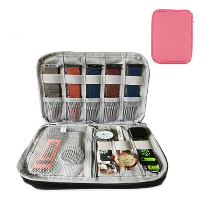 Multifunctional 8-Slot Travel Watch Organizer, Watch Case, Watch Holder, Watch Band Storage Case for Apple Watch Bands and Straps (Imported)