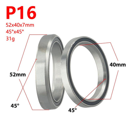 1/8" 45/36 Degree Bicycle Headset Bearings, 38/39/41/44/49/52mm, MTB Steering Bearing Repair Parts, Parallel Import