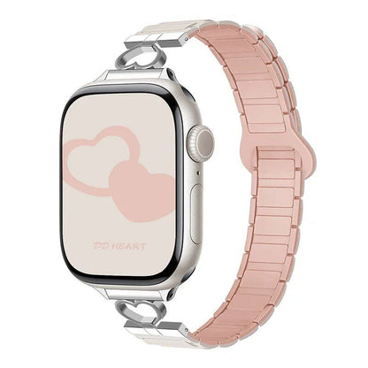 Magnetic Strap for Apple Watch, Silicone Bracelet, Compatible with 45mm, 44mm, 40mm, 42mm, 46mm, 41mm, 49mm, and 38mm Watches, iWatch Series 10/SE/9/8/7/Ultra 2, Band Color: mm, Parallel Import